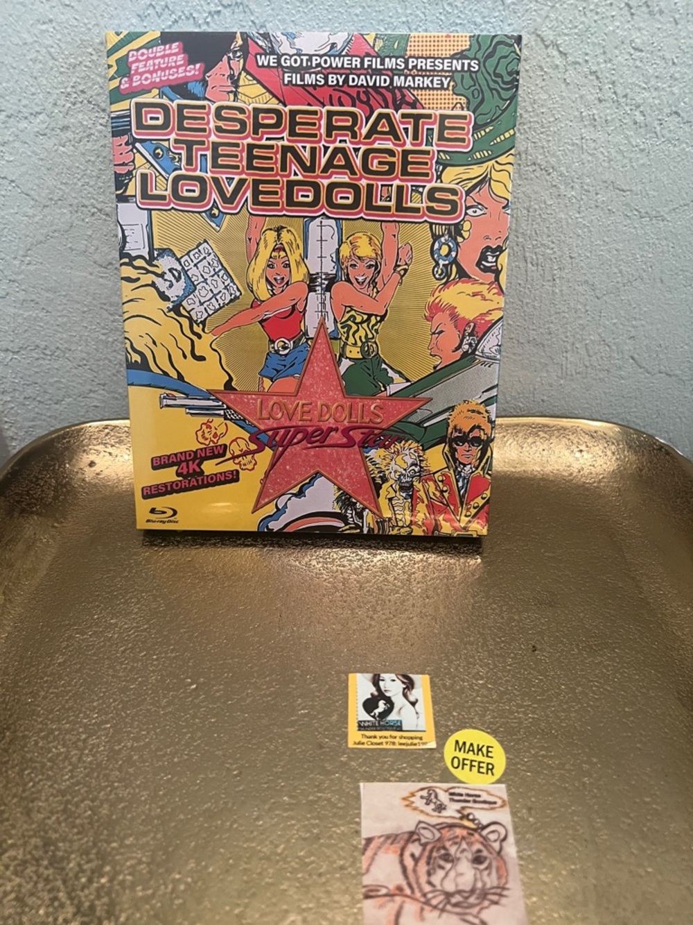 #1827** Desperate Teenage Lovedolls Blu-ray with Colorful Comic Art